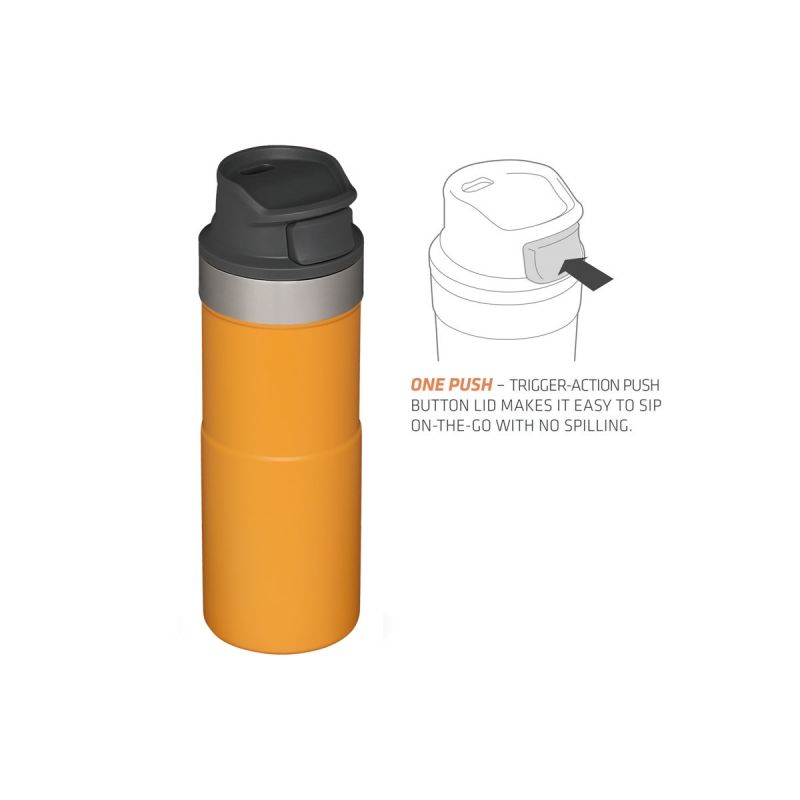 Stanley Classic Trigger-Action Travel MUG 12oz \/350ml Saffron