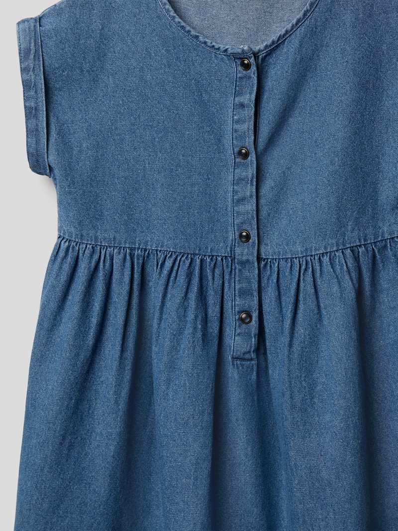 Jeanskleid aus reiner Baumwolle im Stufen-Look Modell 'FREJA' in jeans