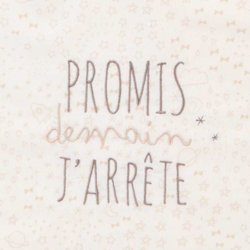 Bavoir élastiqué Demain J'arrête