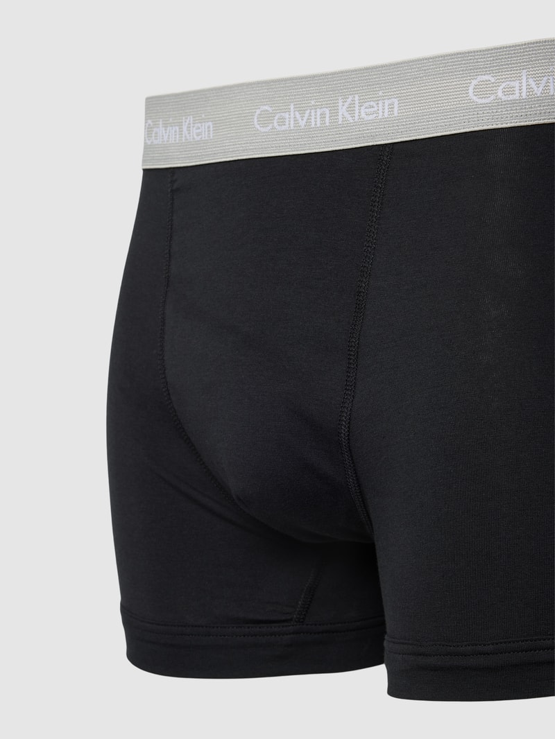 Trunks mit elastischem Logo-Bund im 3er-Pack in schwarz