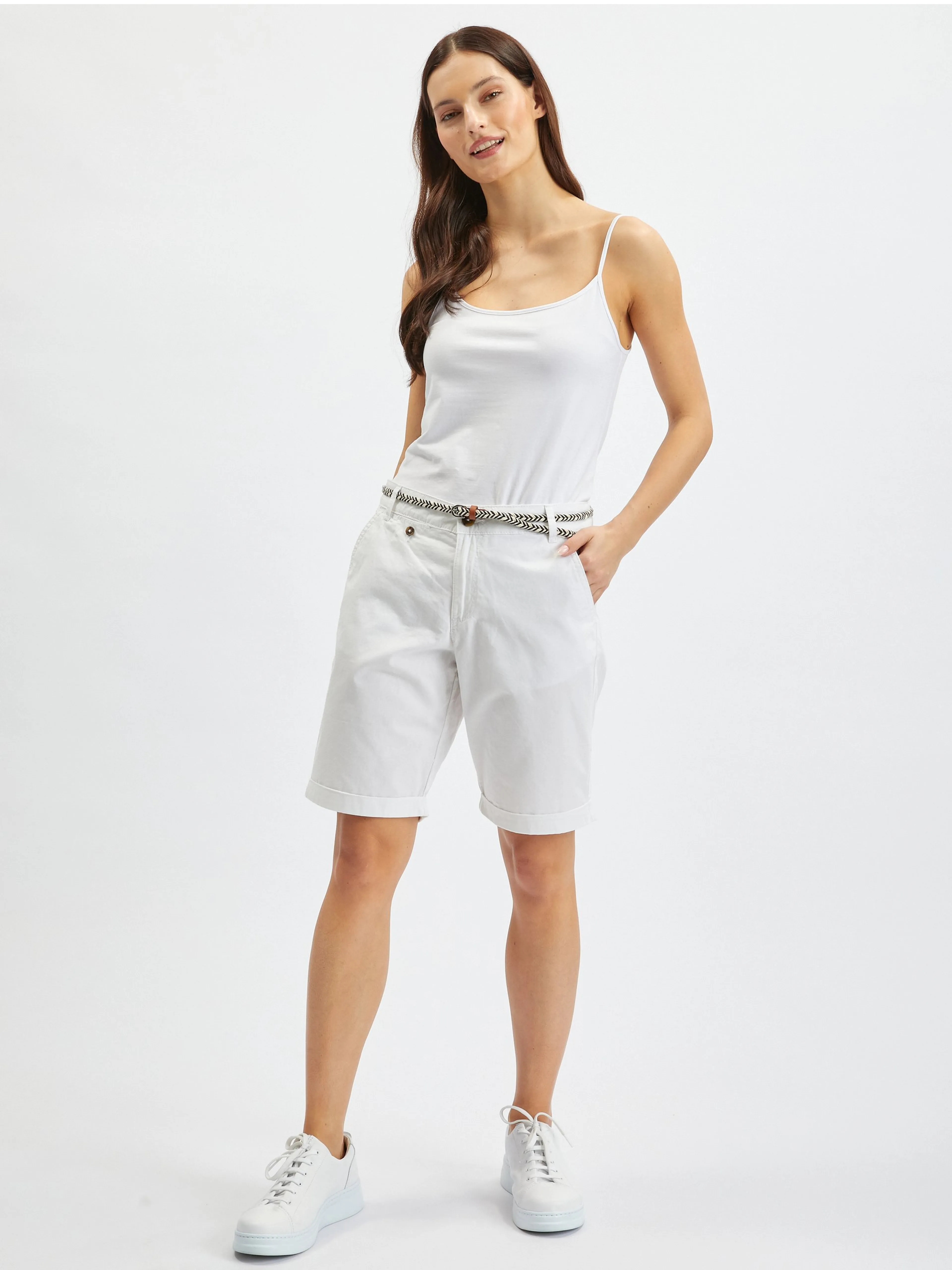 Weiße Damen-Shorts ORSAY