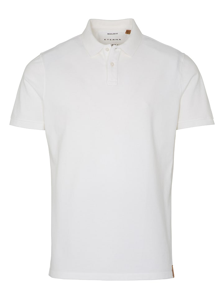 Eterna Poloshirt in Weiß günstig kaufen