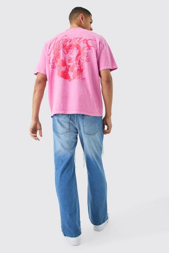 Oversize T-Shirt mit Print