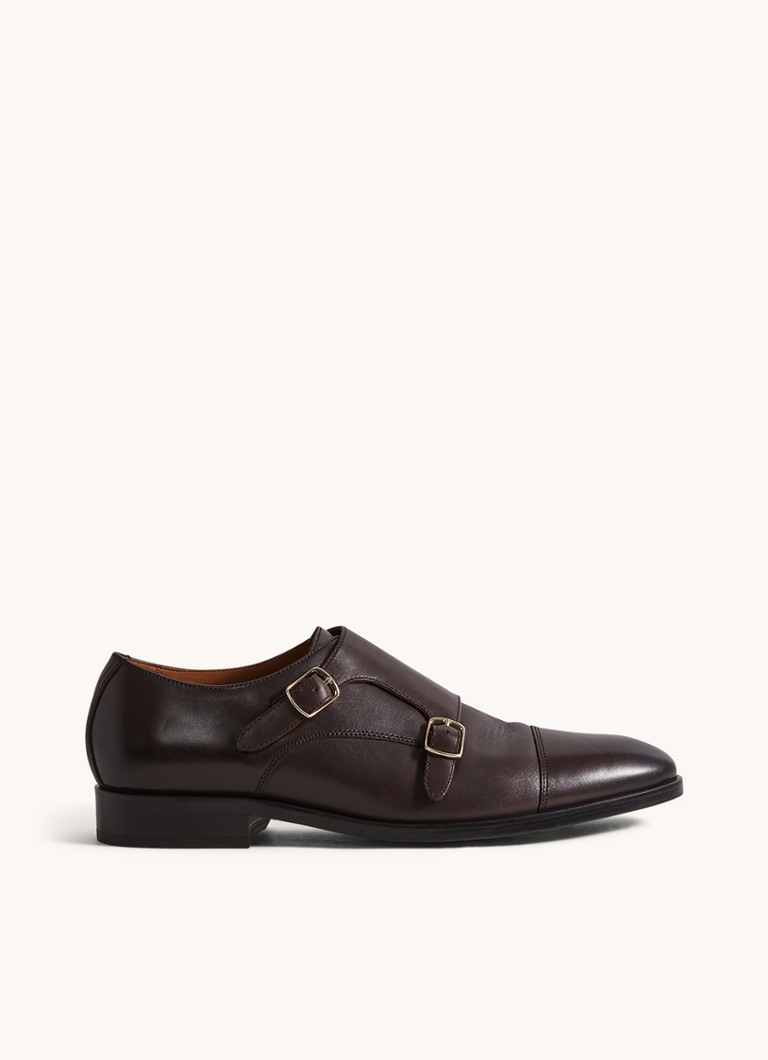Buty skórzane Reiss Amalfi z klamrą