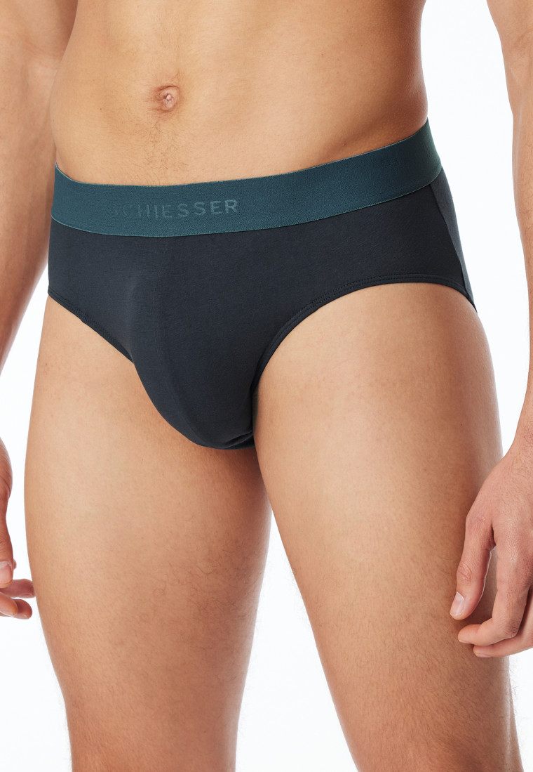 Rio-Slips 3er-Pack Organic Cotton Webgummibund mehrfarbig - 95/5