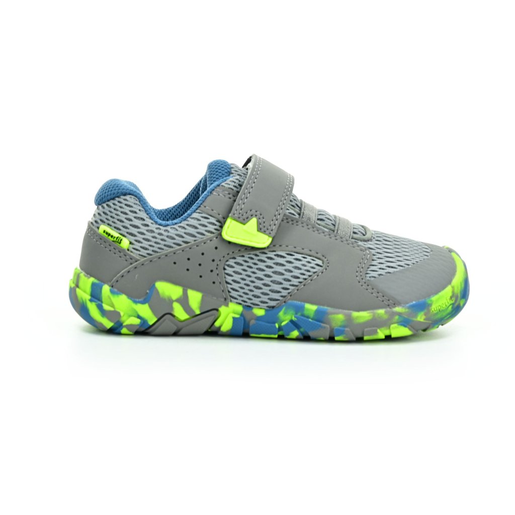 Superfit Trace Hellgrau/Gelb Barfußsneakers