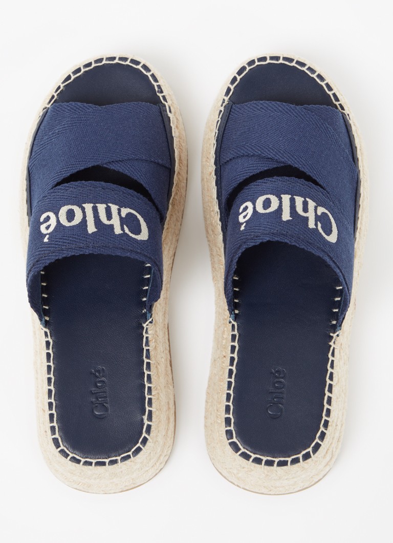 Adidași din pânză cu logo Chloé Mila