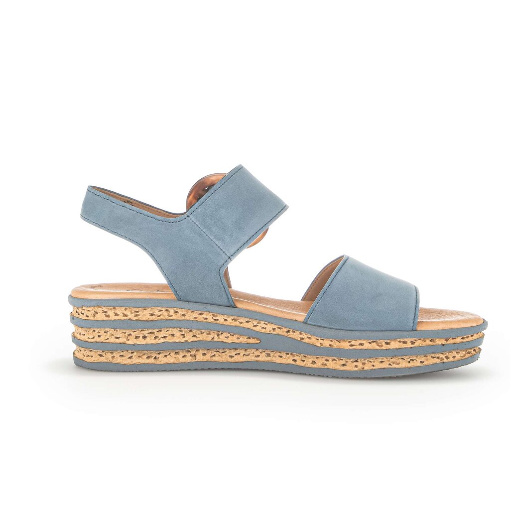 Gabor fashion Plateau Sandale blau