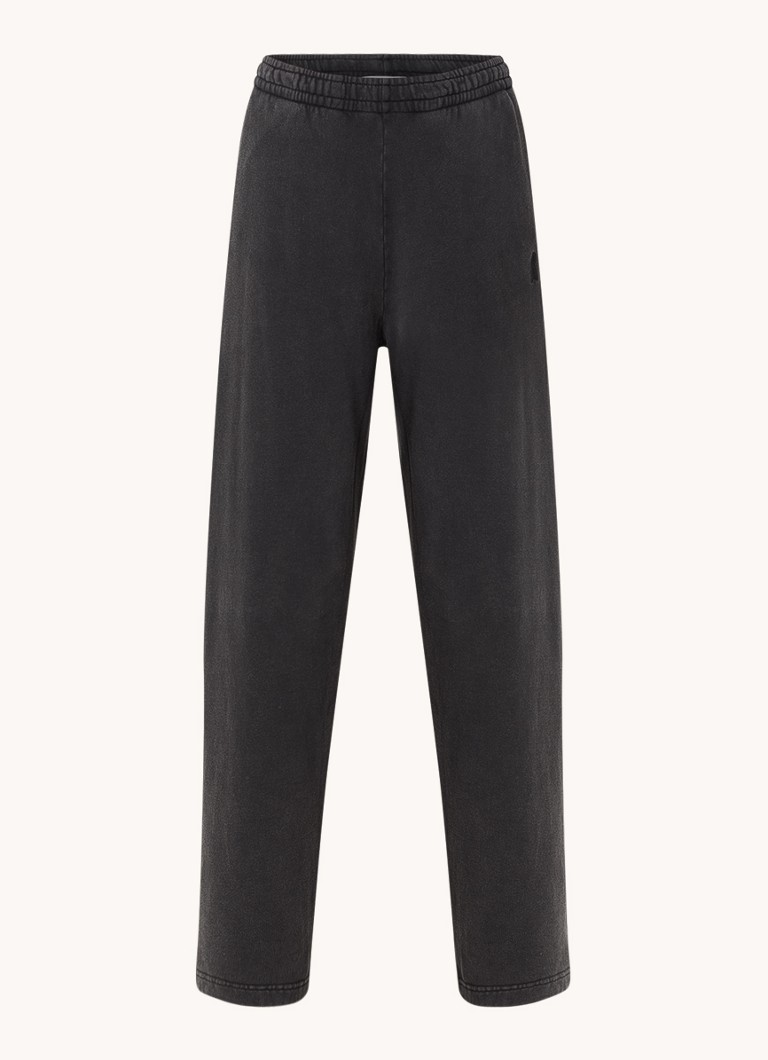 Pantaloni da jogging Ivaara a vita alta e taglio dritto in cotone biologico con tasche laterali di ARMEDANGELS.