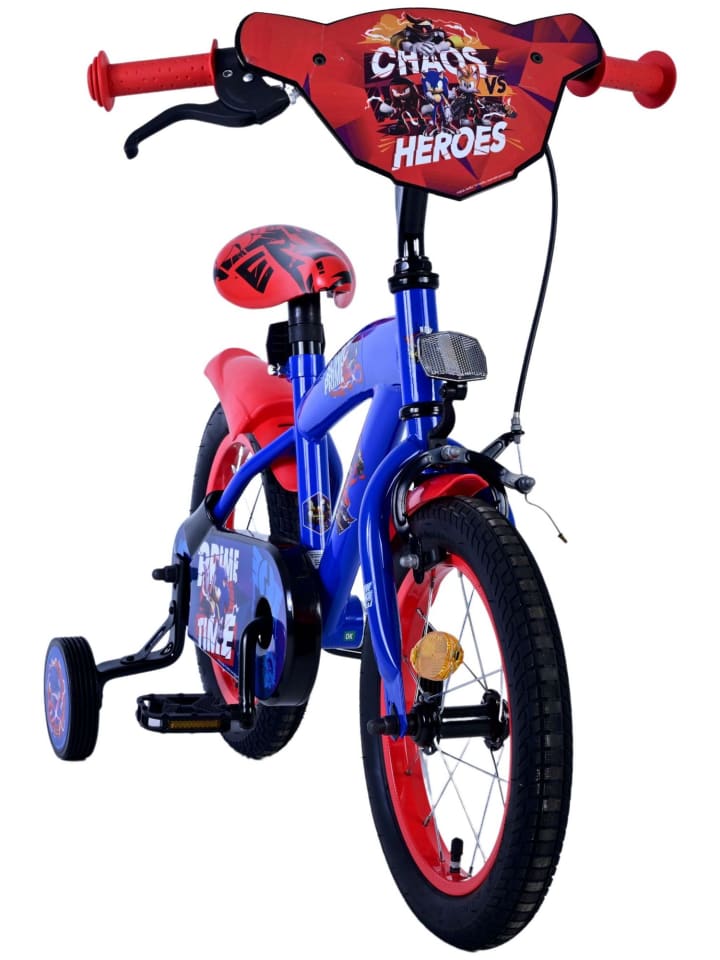Volare Kinderfahrrad Sonic Prime für Jungen 14 Zoll Kinderrad in Blau Rot 4 Jahre günstig kaufen onesize