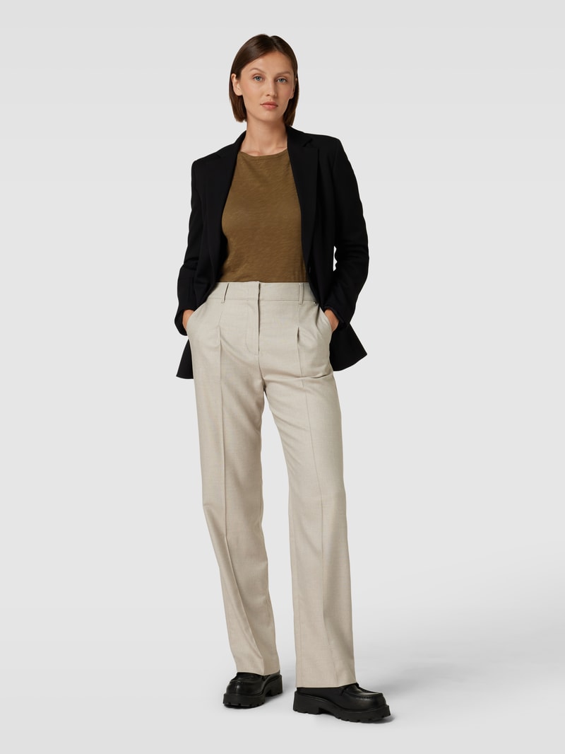 Longsleeve mit U-Boot-Ausschnitt in khaki