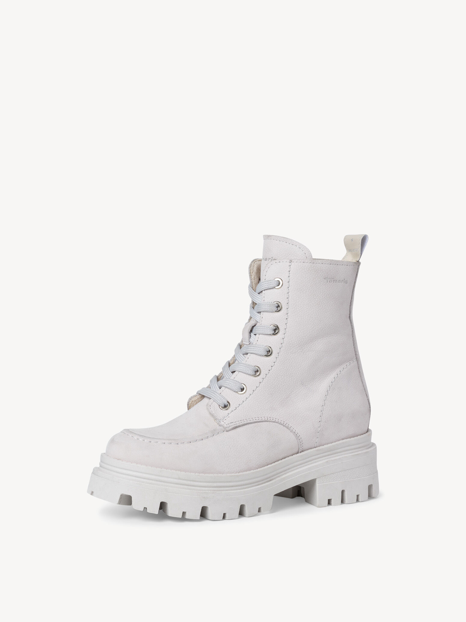 Bottine en cuir - gris