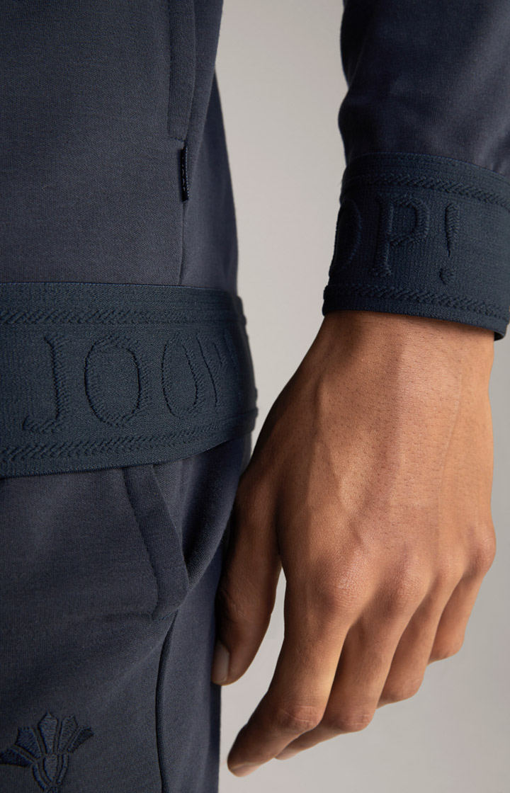 Loungewear Hoodie Sweatjacke in Dunkelblau