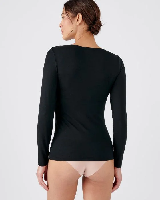 T-shirt manches longues dentelle, invisible Thermolactyl