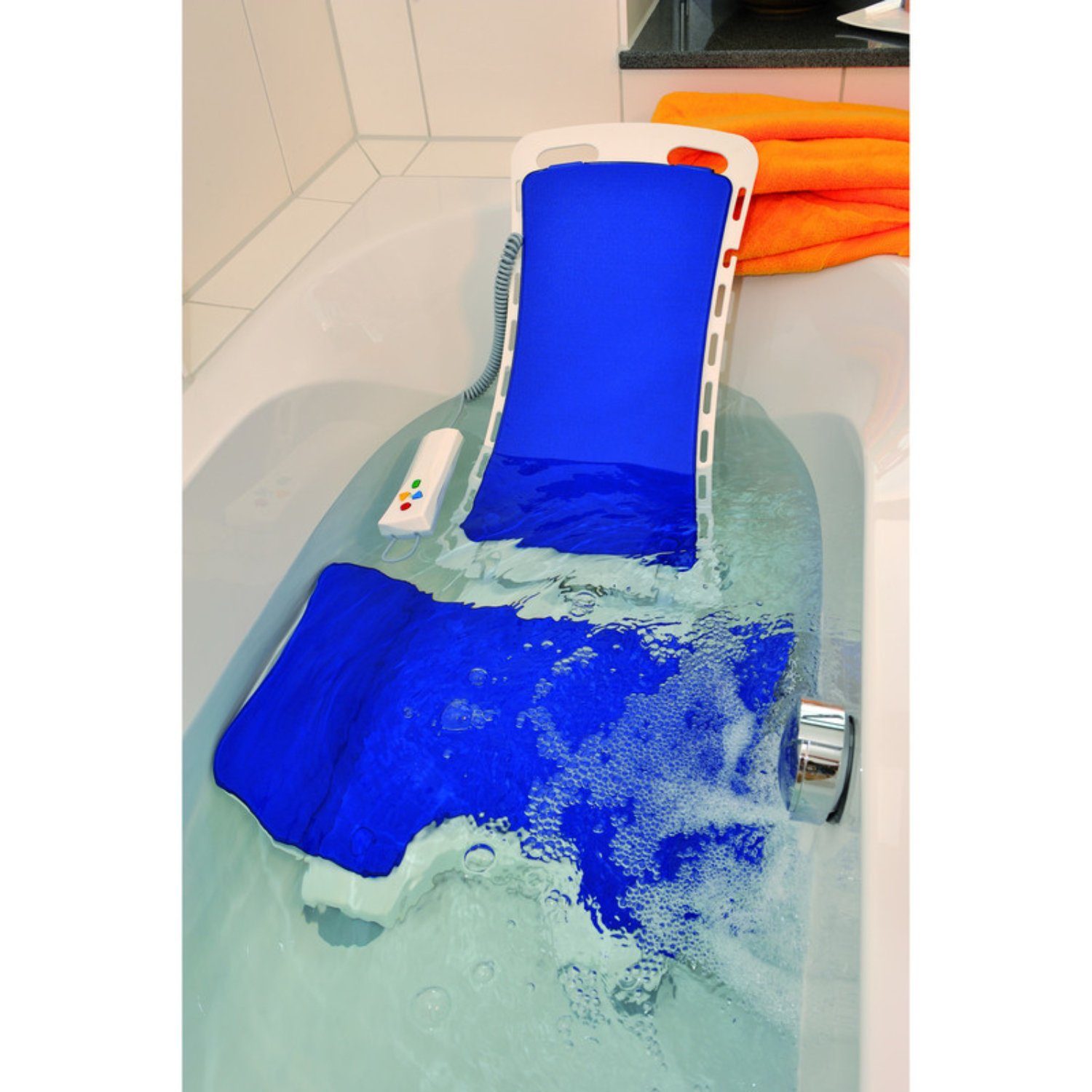 Drive Medical Badewannensitz Badewannenlifter Bellavita 2G mit Comfort Bezug Weiß