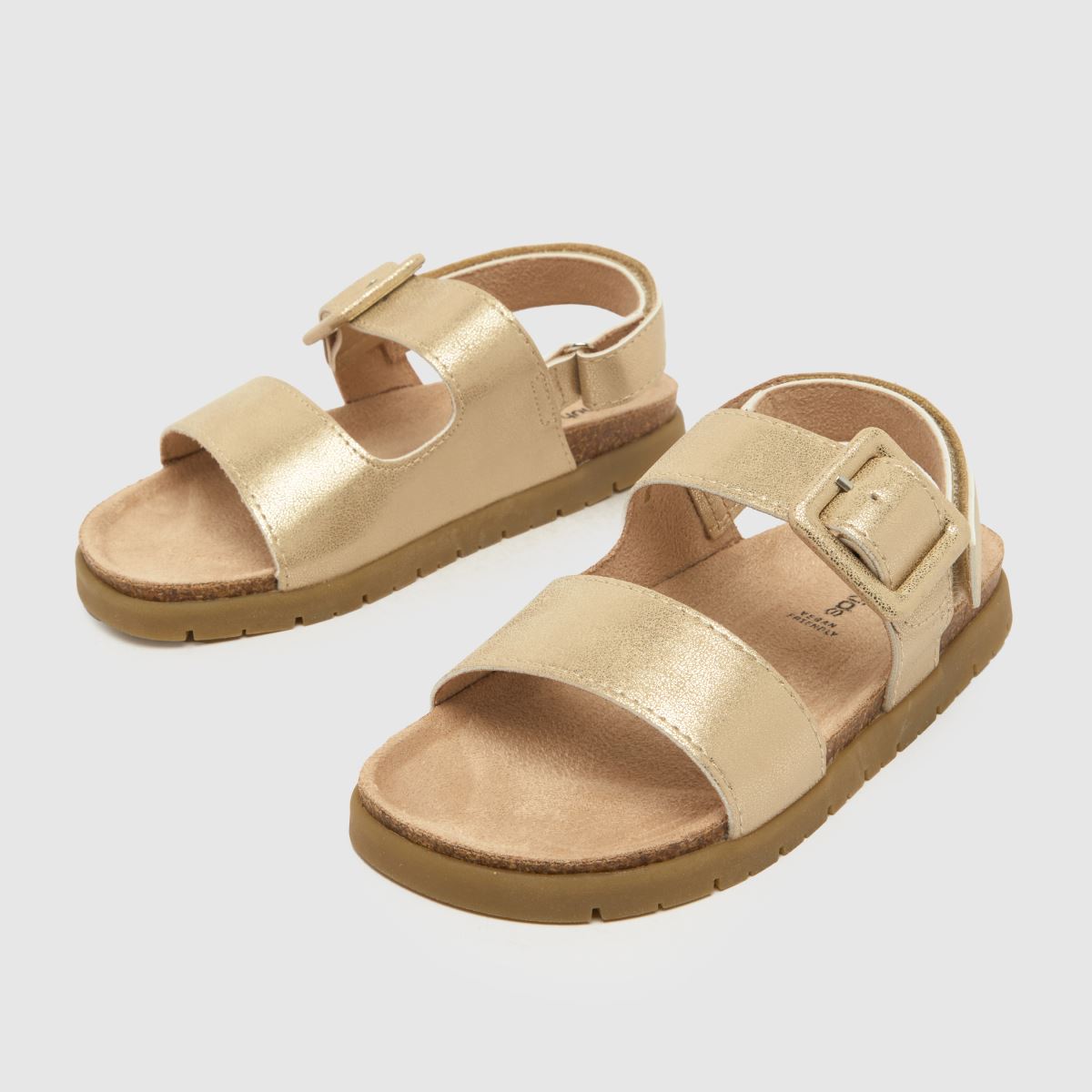 Schuh guldfärgade Tully-sandaler för flickor