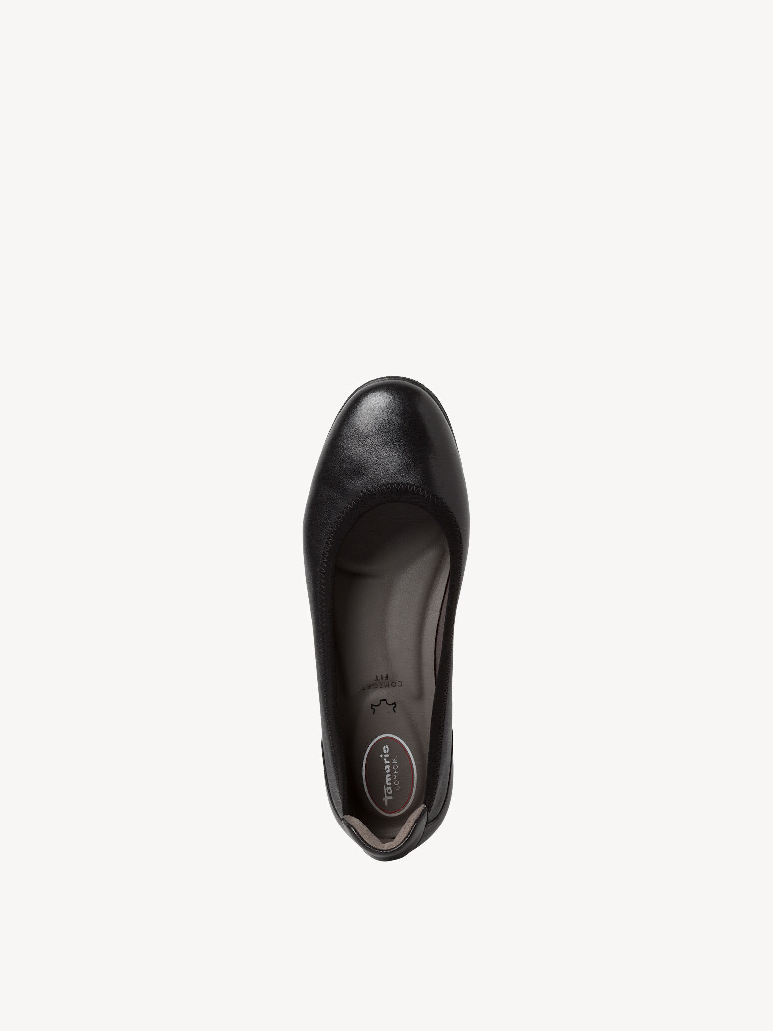 Ballerine en cuir - noir