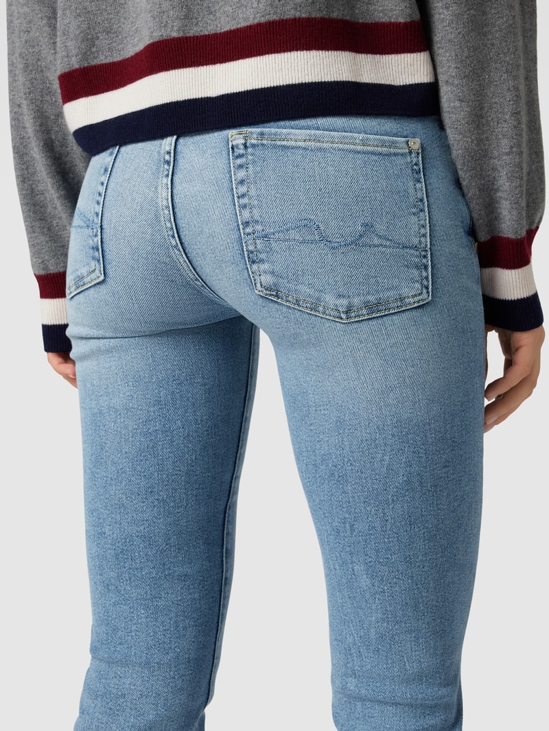 Jeans mit 5-Pocket-Design Modell 'Roxanne' in bleu