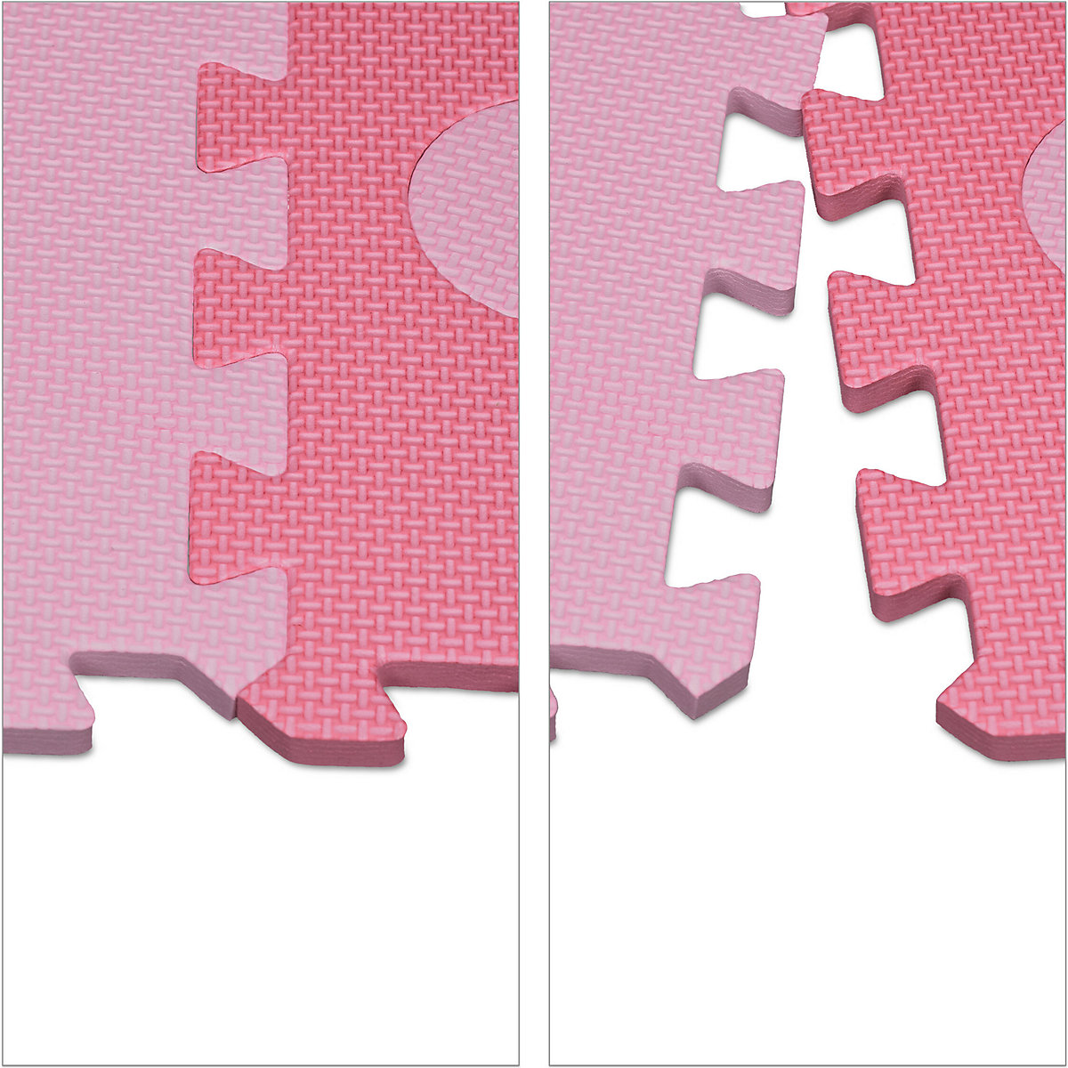 34-tlg. Puzzlematte mit Rand und Motiven