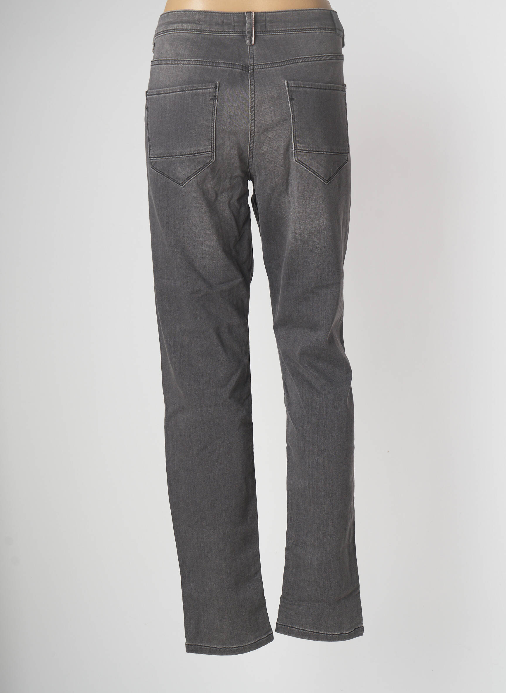 Sandwich Jeans Coupe Slim Femme couleur gris