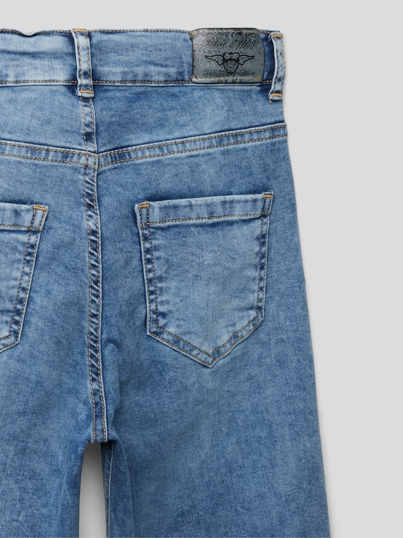 Jeans mit ausgefranstem Saum Modell 'NORMAL' in blau