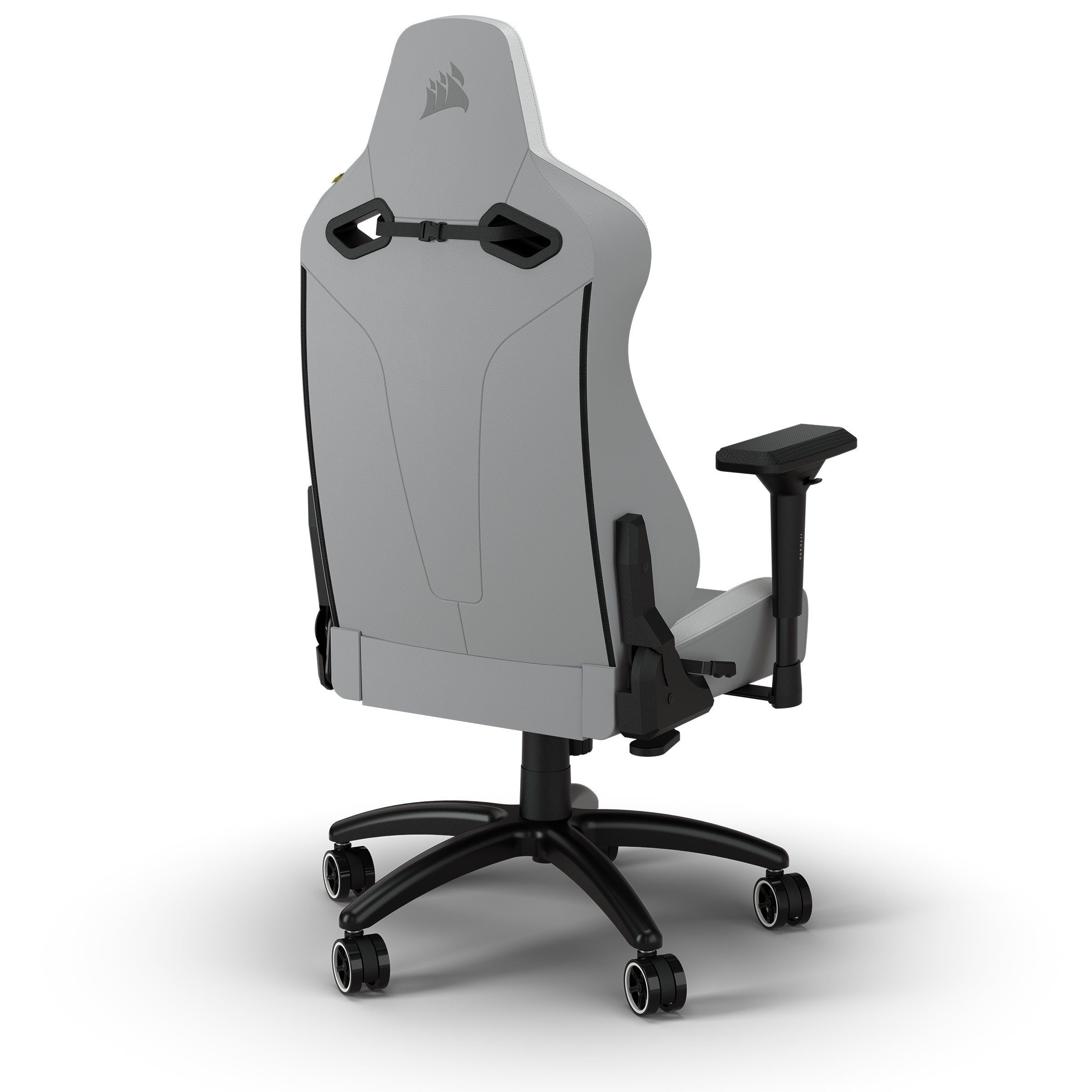 Corsair Gaming-Stuhl TC200 Leatherette Gaming Chair, Standard Fit, Light Grey/White