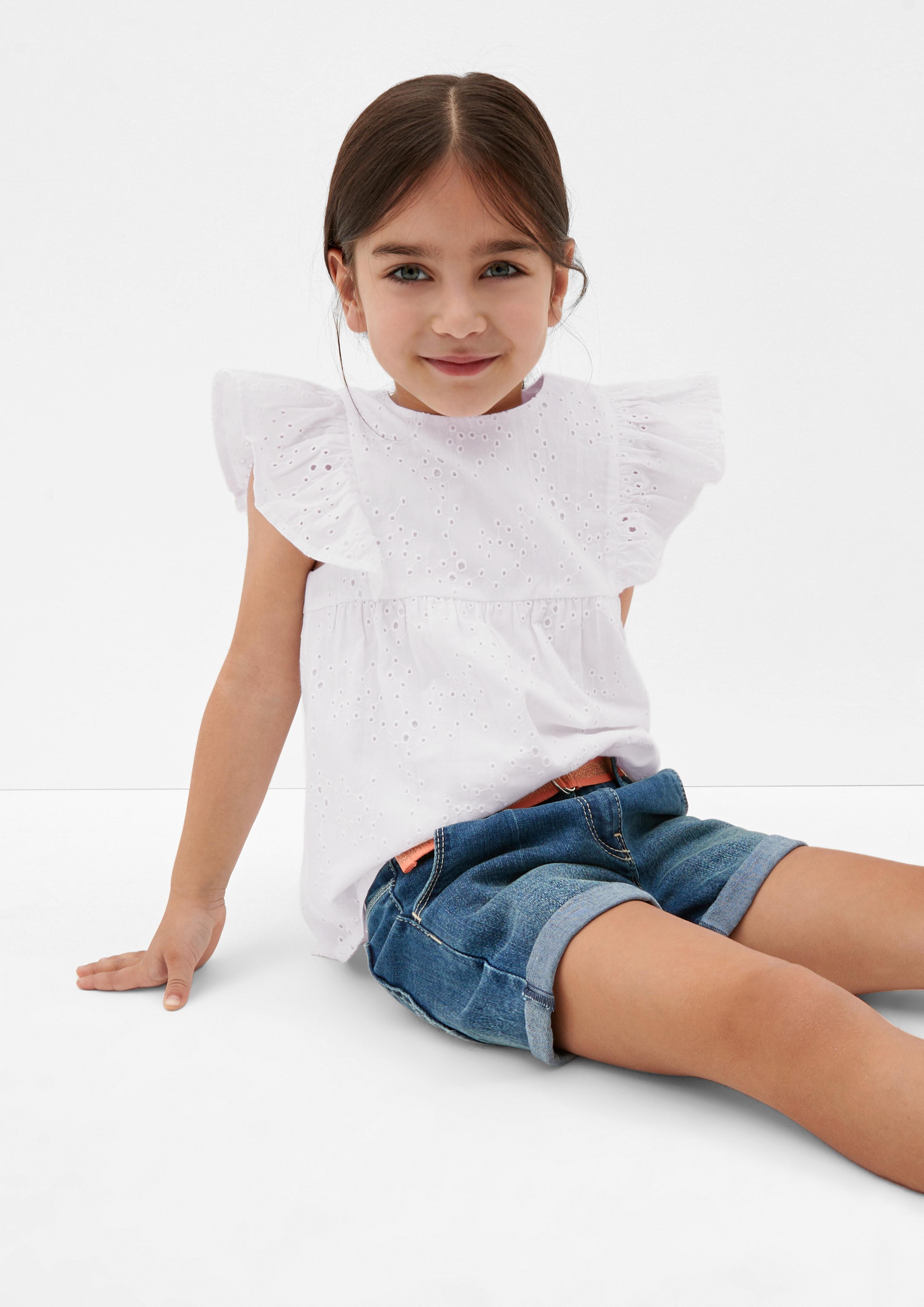 Bluse aus Broderie Anglaise  2127411-0100