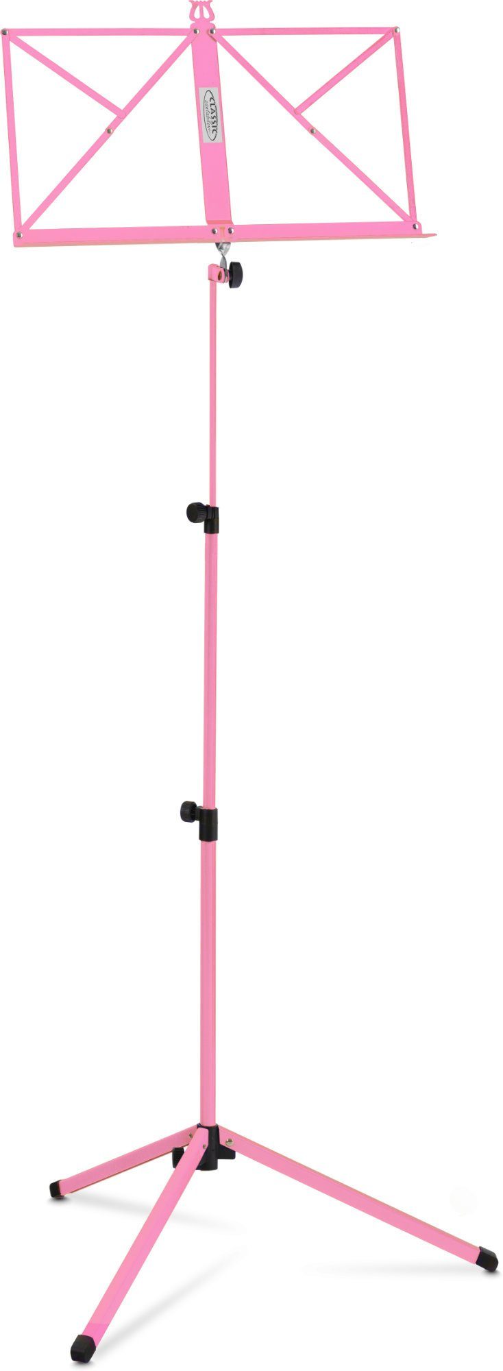Classic Cantabile Notenpult Classic Cantabile 100 Notenständer Medium Pink, Klappbar - Höhenverstellbar von 65-130 cm