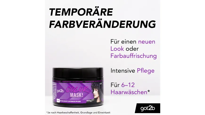GOT2B Color Mask! 5 Min. Farb-Boost 150 ml lila - lila