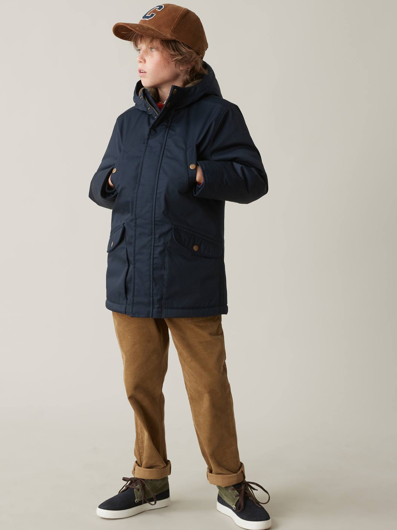 Parka chaude garçon CYRILLUS marine