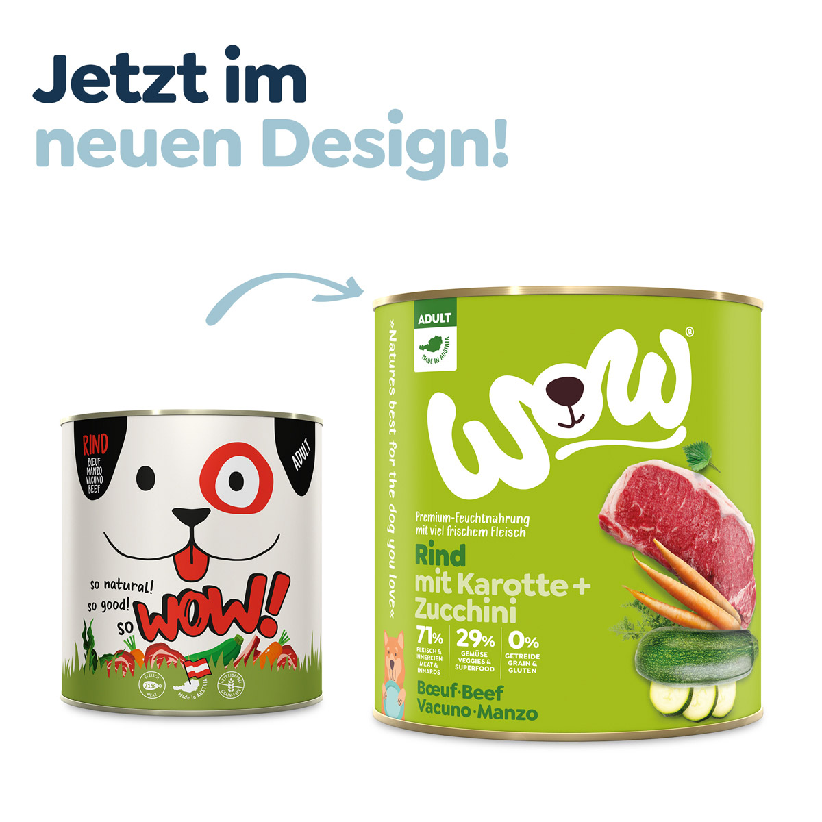 WOW Adult Rind mit Karotten und Zucchini kaufen bei ZooRoyal