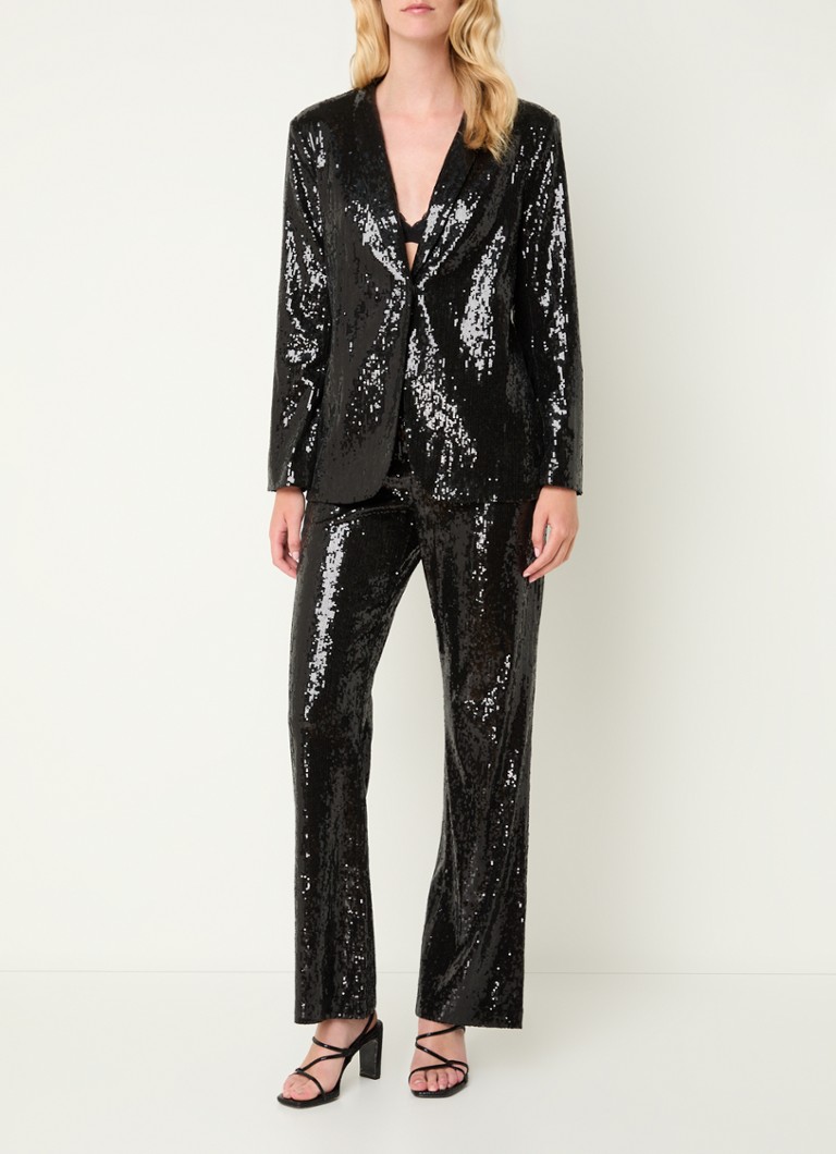 Bruuns Bazaar Riana high waist flared trousers with sequins