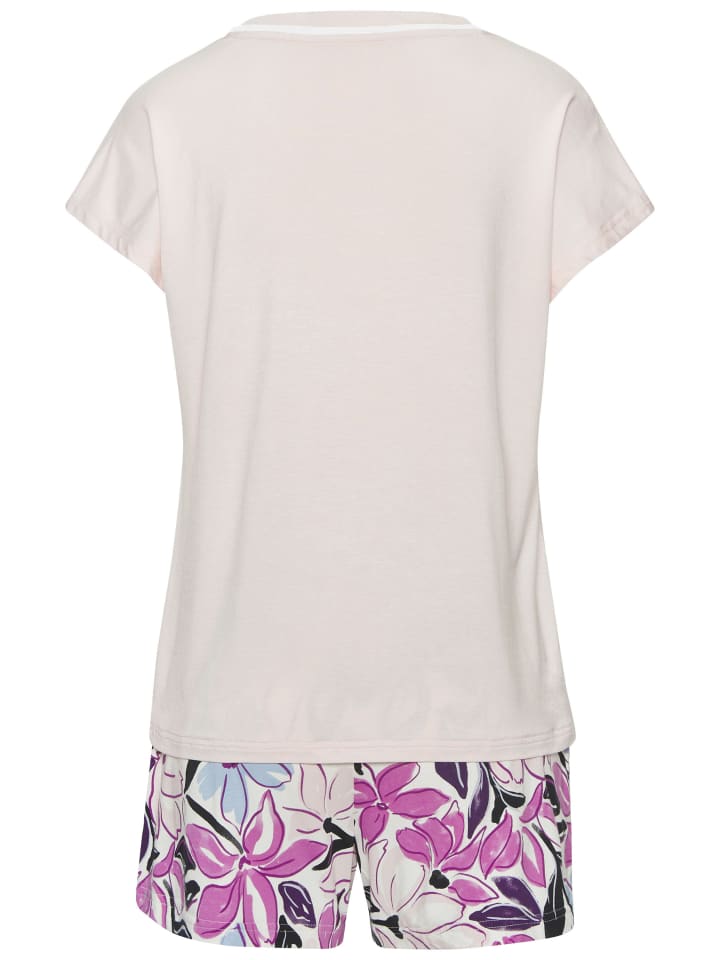 LASCANA Shorty in rosa-geblümt günstig kaufen