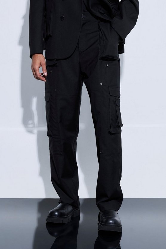 Lockere Hose mit Cargo-Taschen