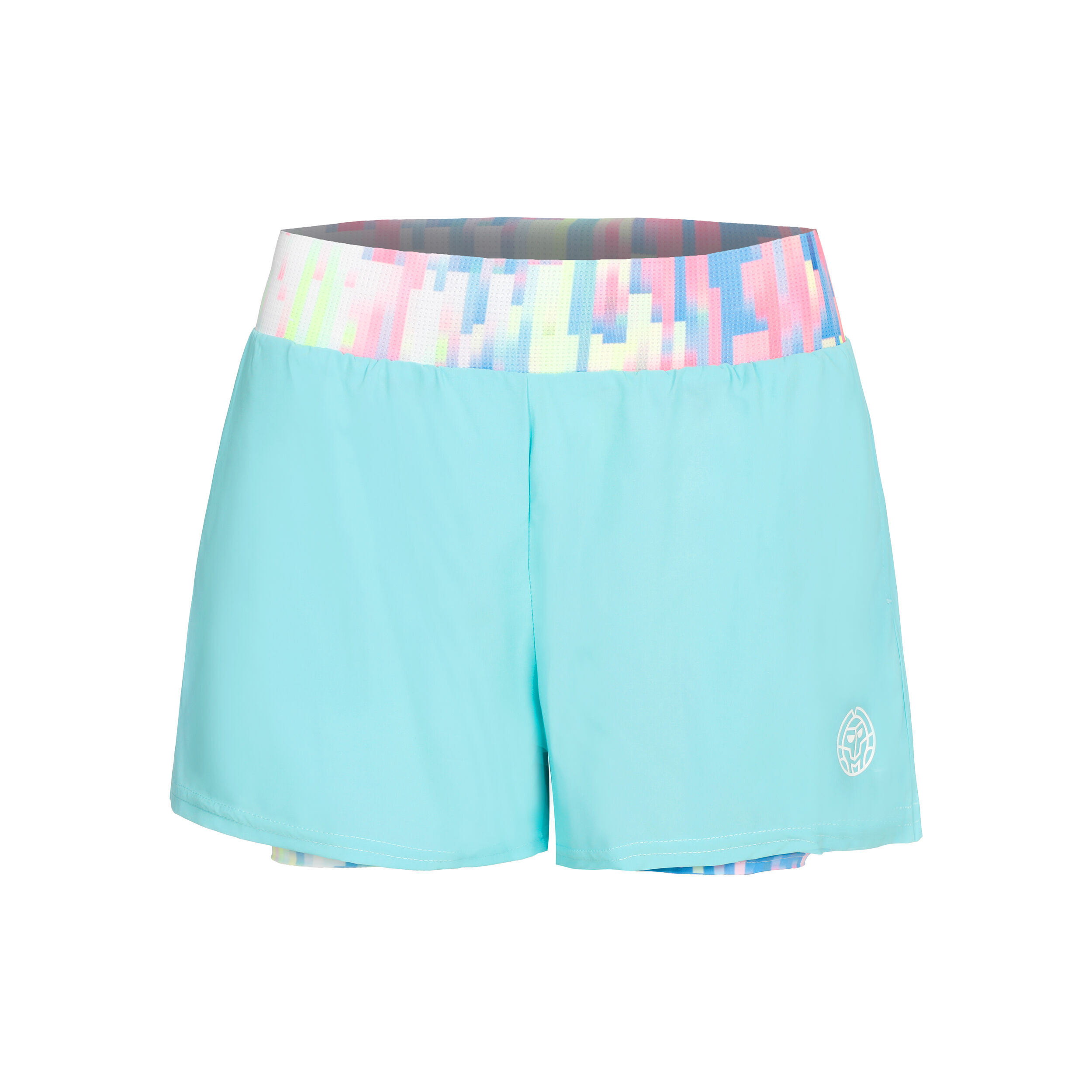 Melbourne 2024 Printed 2in1 Shorts Damen - Türkis, Mehrfarbig