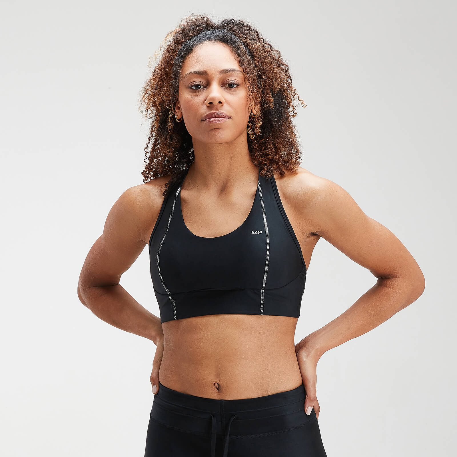 Brassière de sport MP Velocity pour femmes – Noir