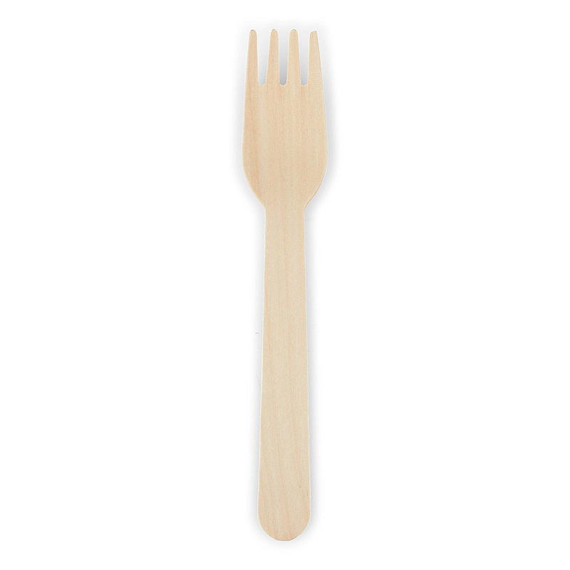 Natur Engangsgaffel 100-pk, av tre