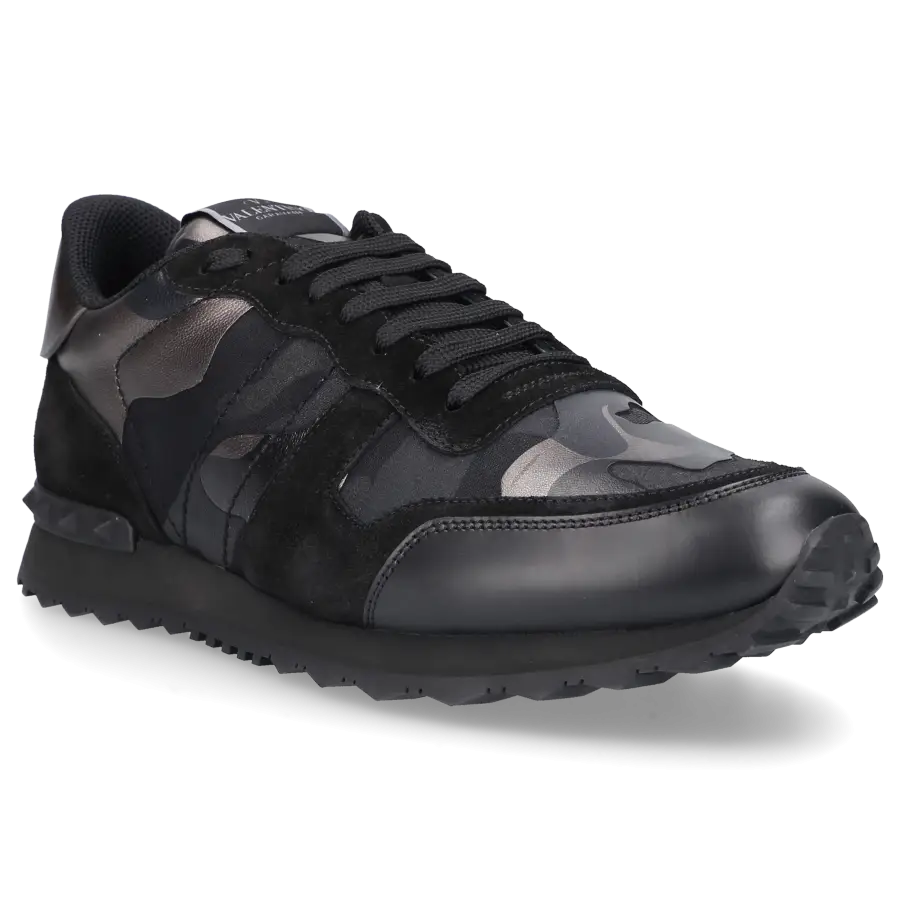 Valentino Garavani - Sneaker low ROCKRUNNER Kalbsleder - schwarz