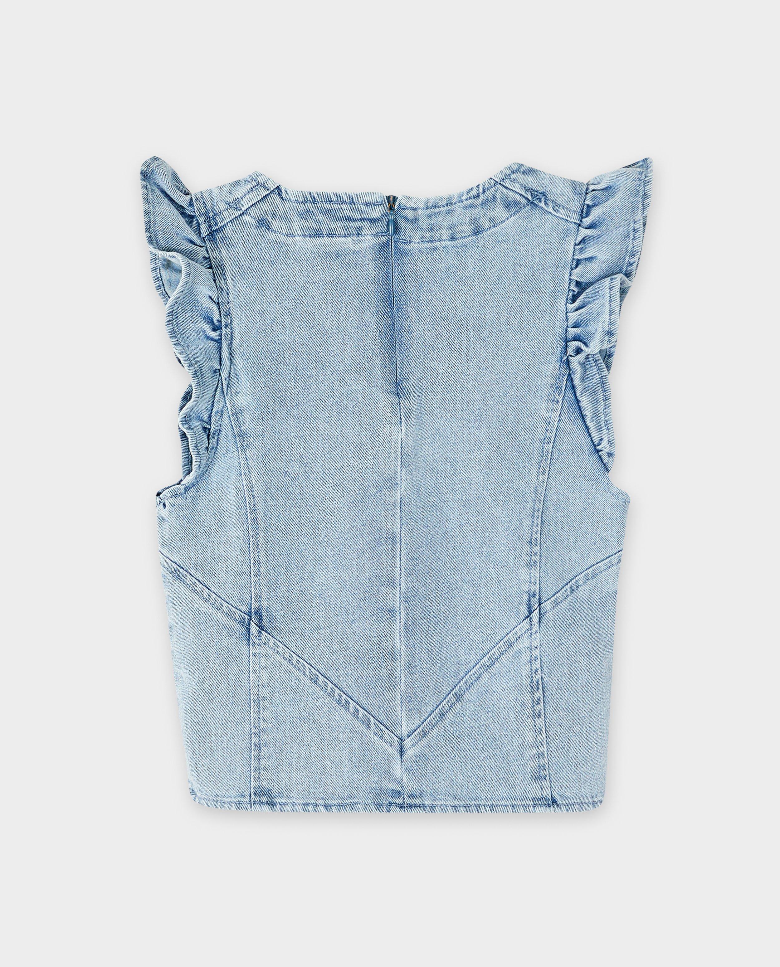 Bluză din denim albastru deschis Indian Blue Jeans