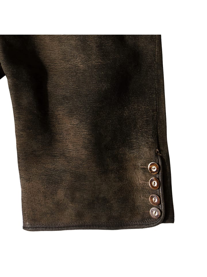 Stockerpoint Lederhose Fred in dunkelbraun günstig kaufen