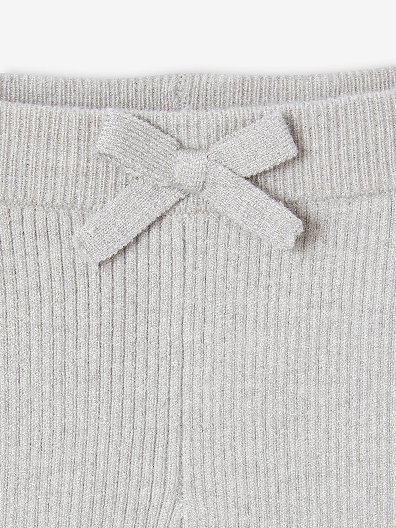 Legging en tricot bébé beige