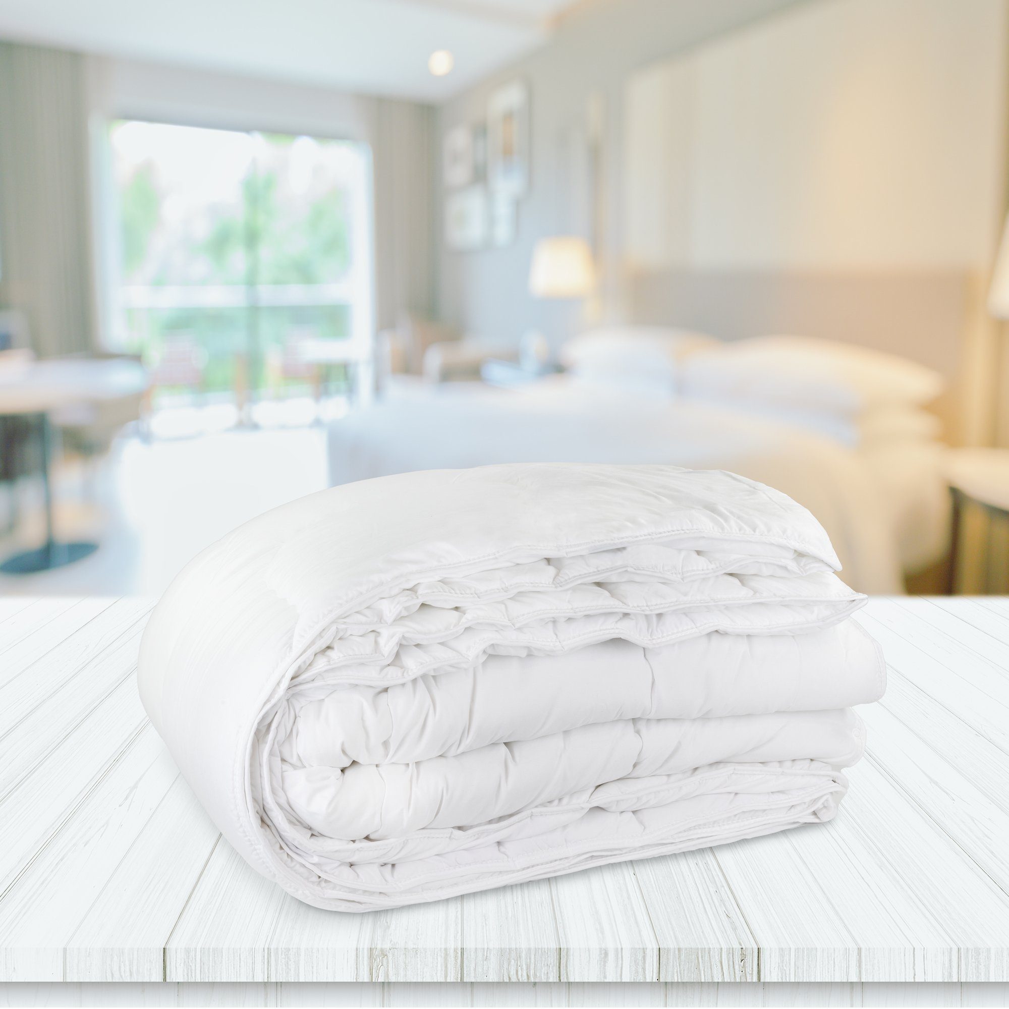 4-Jahreszeitenbett, Ganzjahresdecke Vierjahreszeiten Bettdecke Winterdecke + Sommerdecke, Carpe Sonno, Füllung: 100% Polyester, Bezug: 100% Polyester, 4 Jahreszeiten Bettdecke 135x200 Winterdecke + Sommerdecke