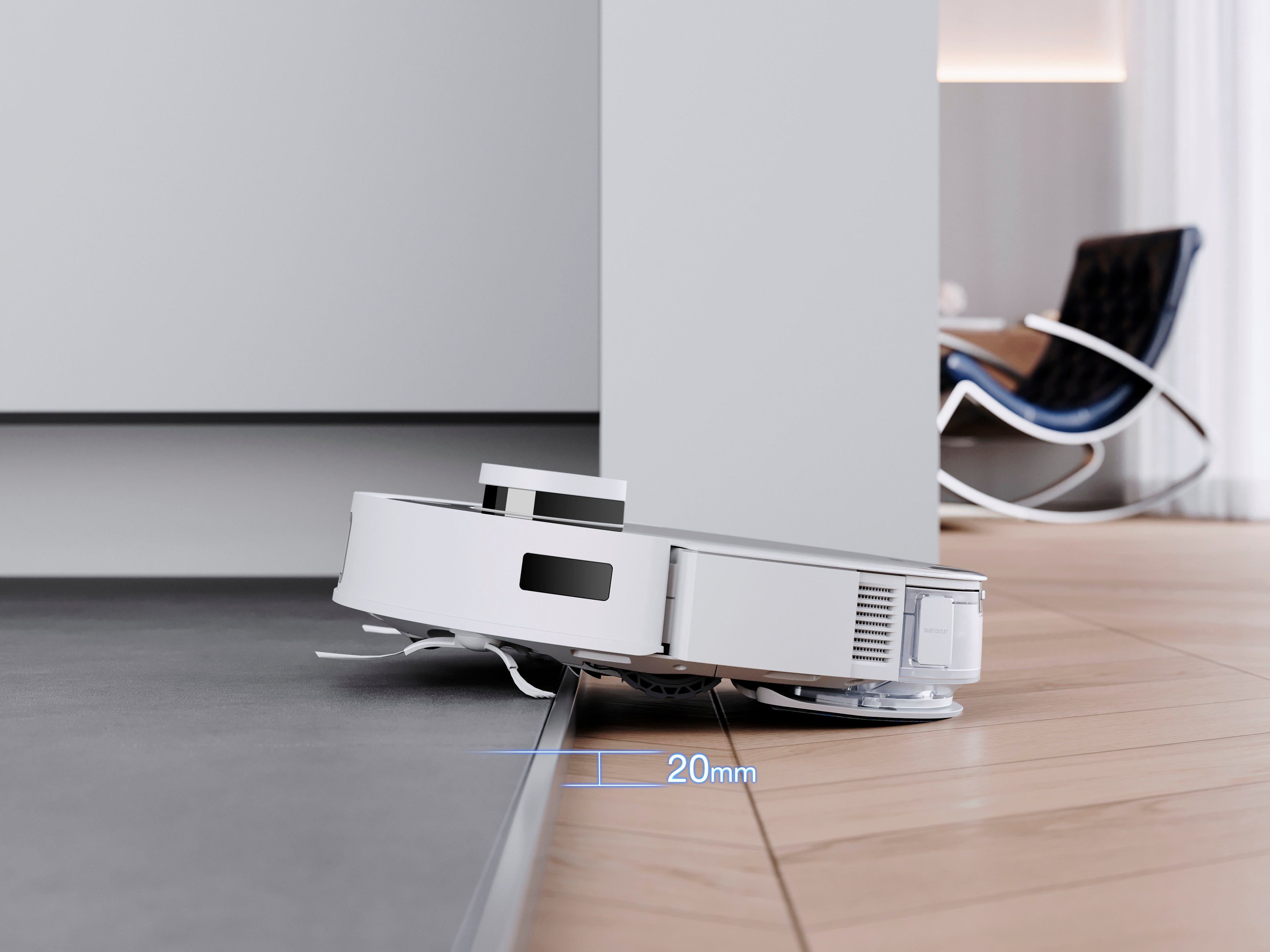 ECOVACS Nass-Trocken-Saugroboter DEEBOT T10, 45 W, 3000PA, DToF-Laser, KI Hinderniserkennung, für alle Fussbodenarten