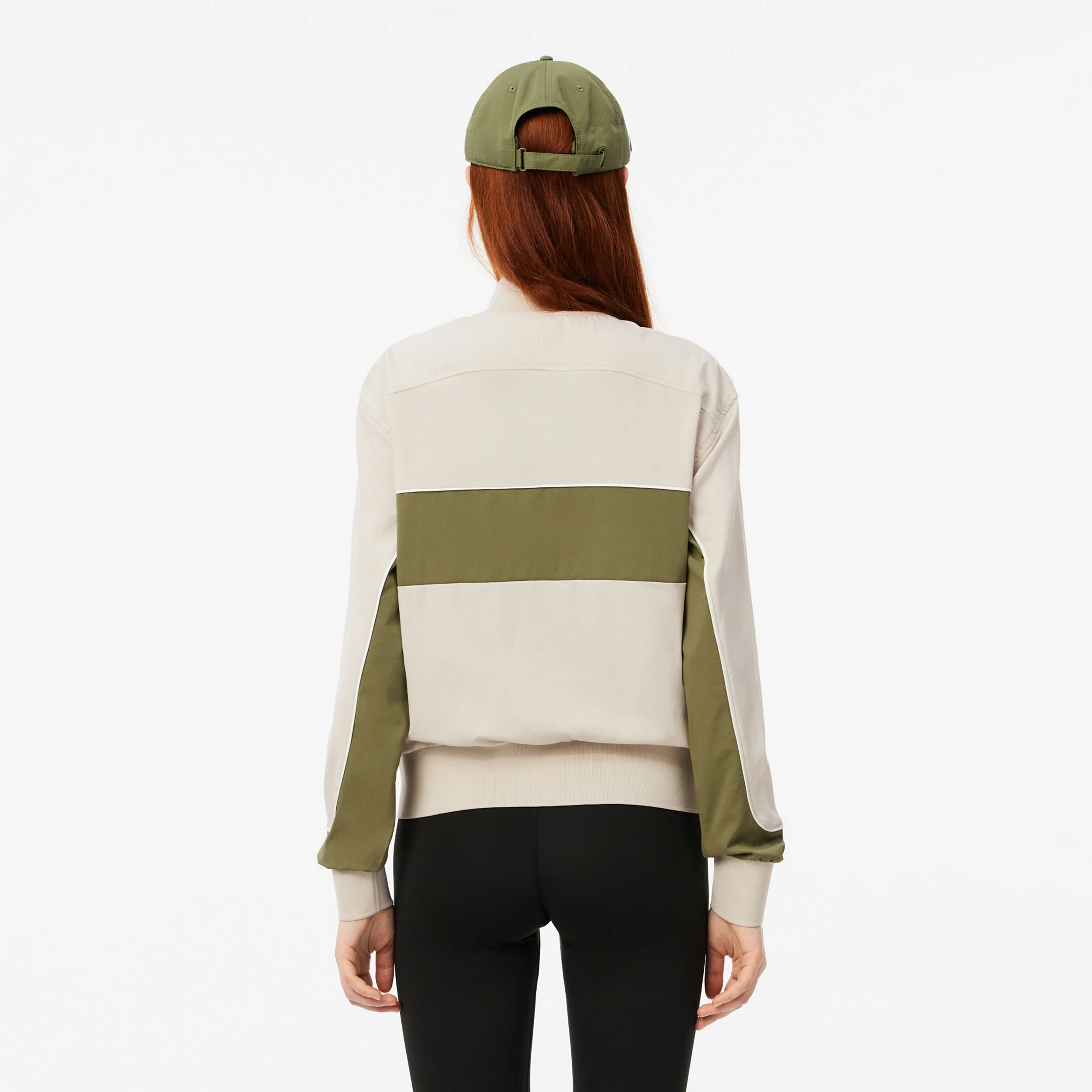 Trainingsjacke Damen - Beige, Oliv