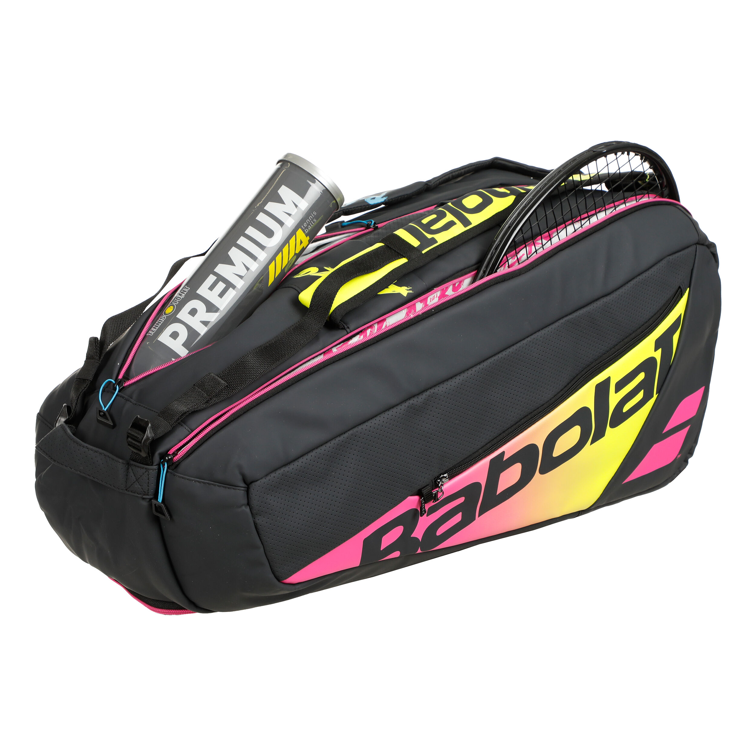 Rafael Nadal Pure Aero RH X6 Schlägertasche - Schwarz, Mehrfarbig