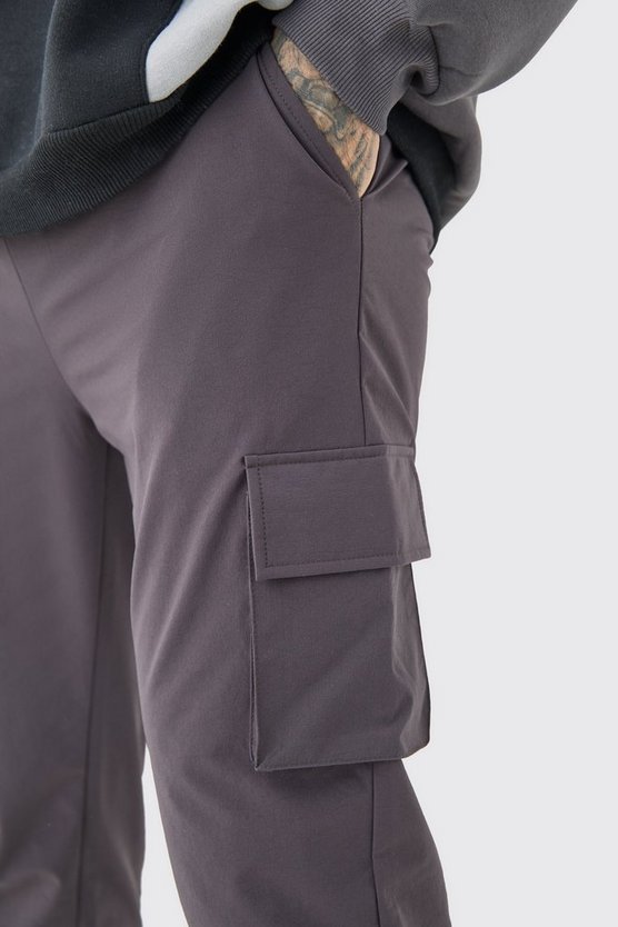 Tall elastische Skinny Stretch Cargo-Hose