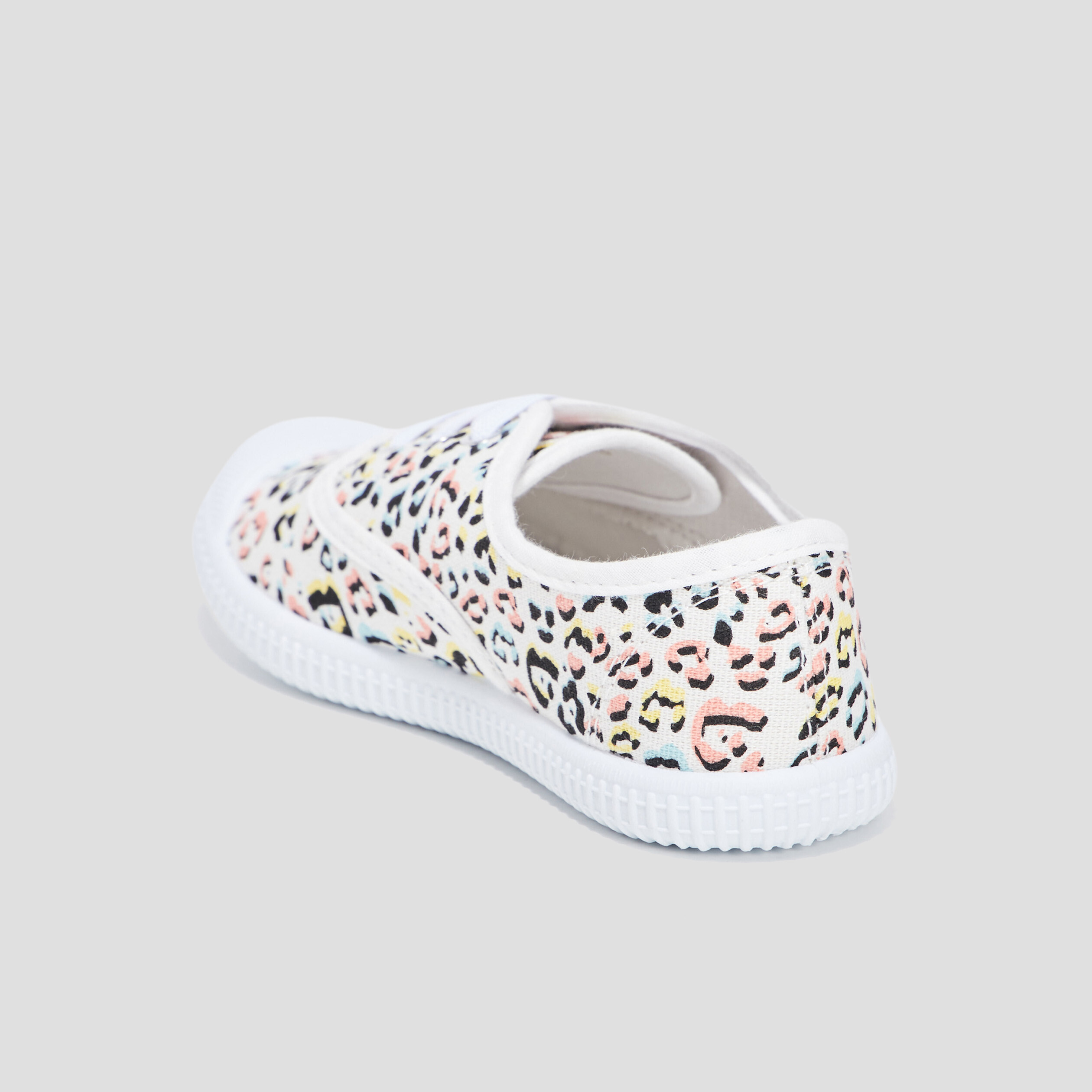 Tennis en toile à lacets multicolore fille | La Halle