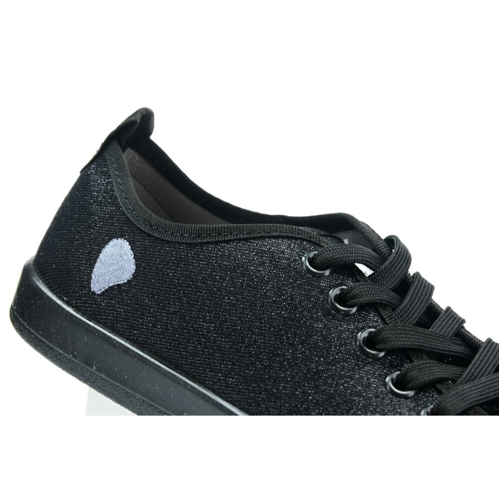Anatomic STARTER A06 Barfußsneakers Schwarz mit Schwarz und Glitzer