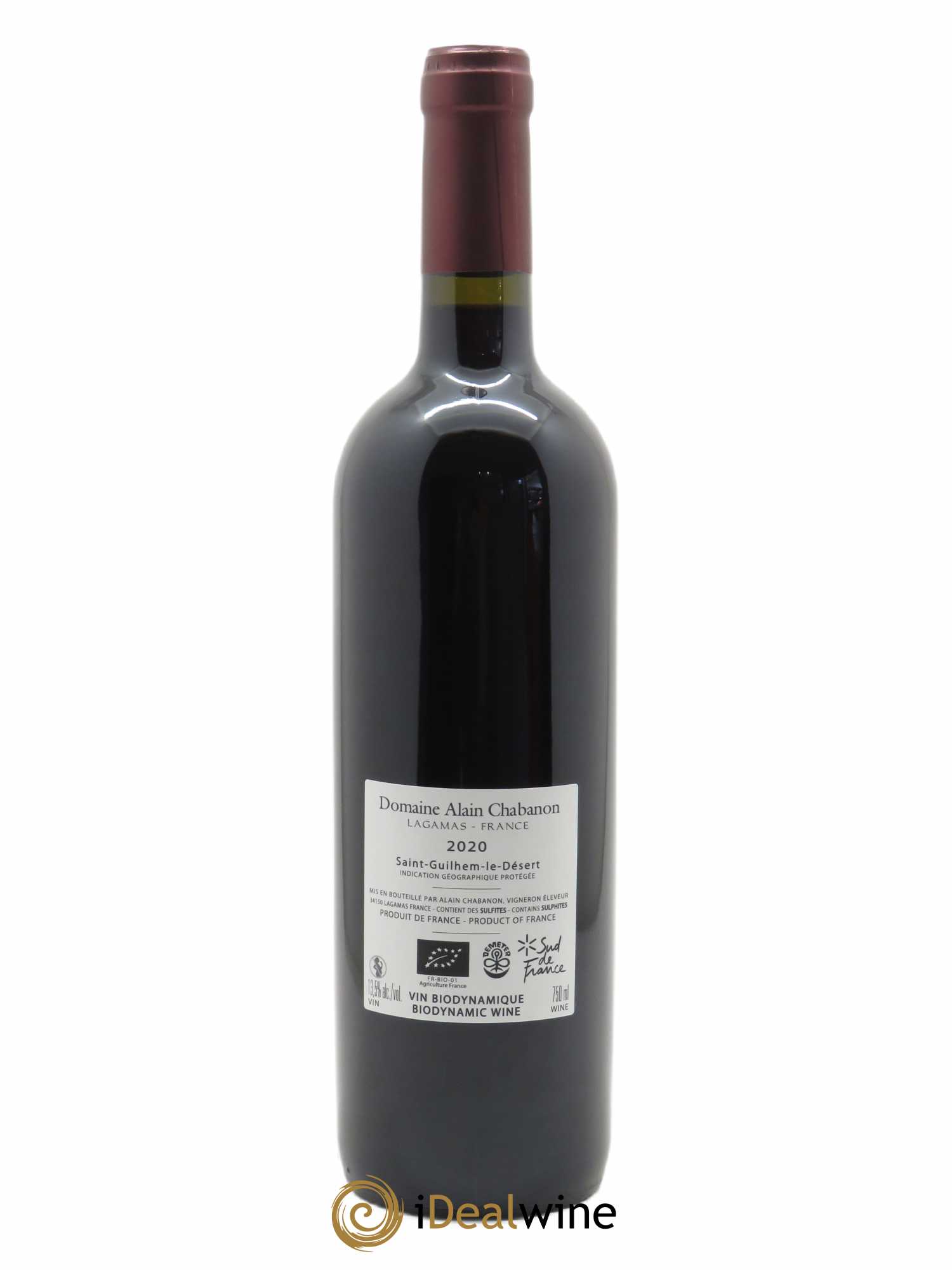 IGP Pays d'Oc Alain Chabanon (Domaine) Le Petit Merle aux Alouettes  2020 - Lot de 1 Bouteille