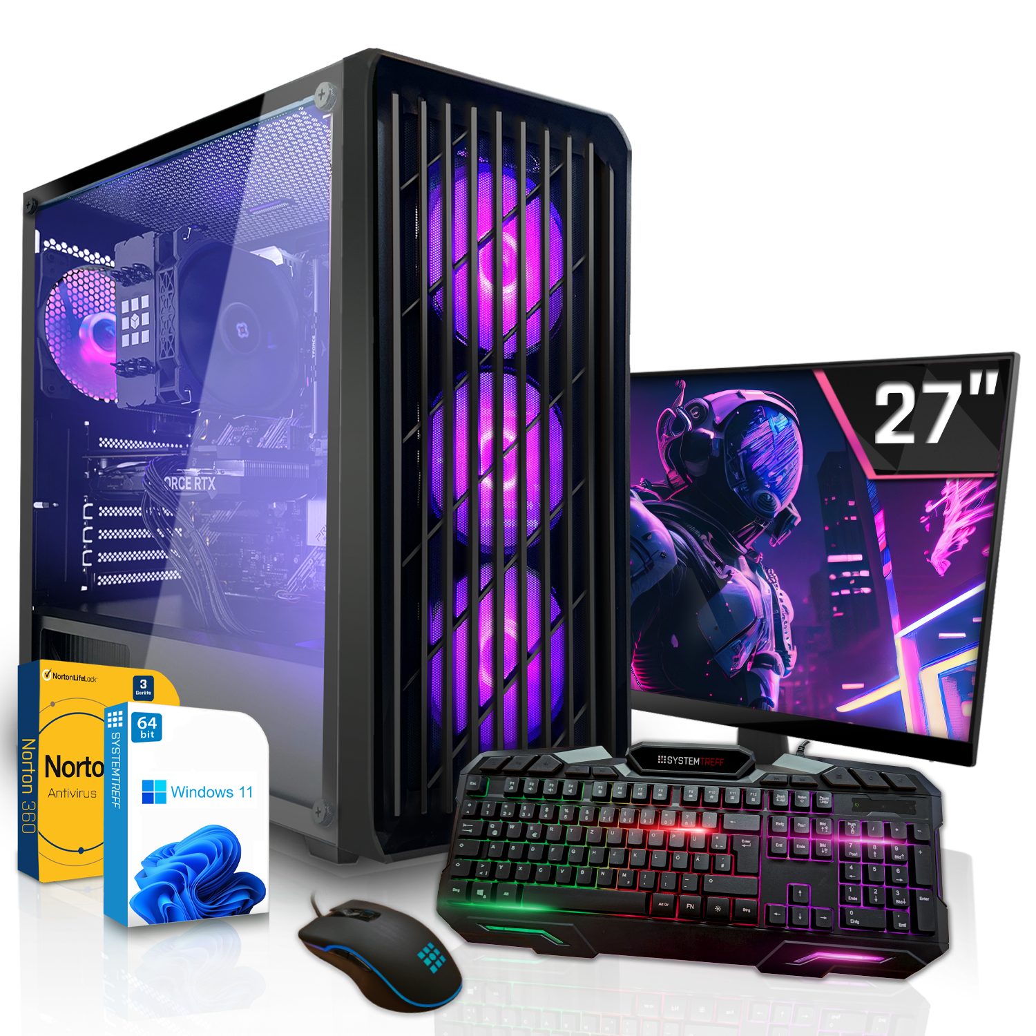 SYSTEMTREFF Gaming-PC-Komplettsystem (27